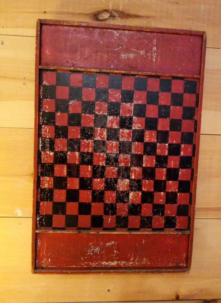 Early American Red/Black Checkerboard