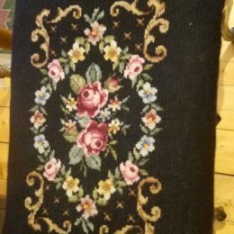 Victorian Needlepoint Piano Bench or Stool