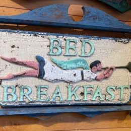 Bed and Breakfast sign by W.H.Roy