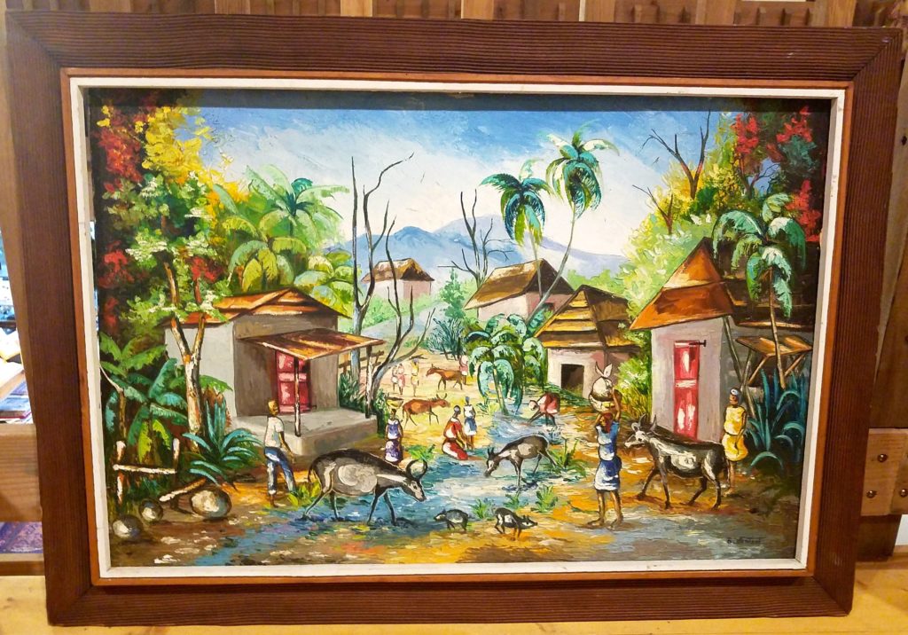 Large Caribbean style Village Scene